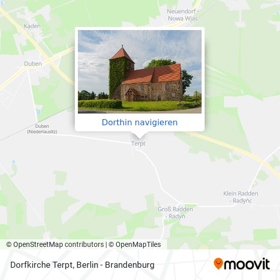 Dorfkirche Terpt Karte
