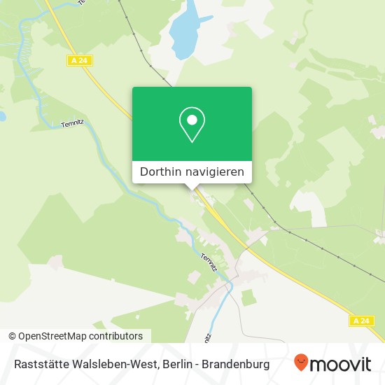 Raststätte Walsleben-West Karte