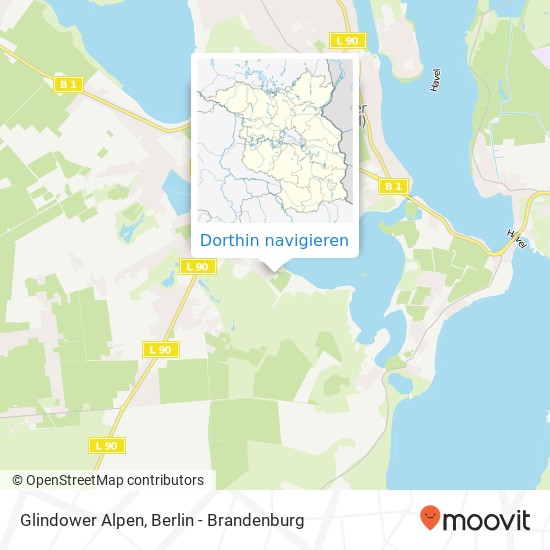 Glindower Alpen Karte