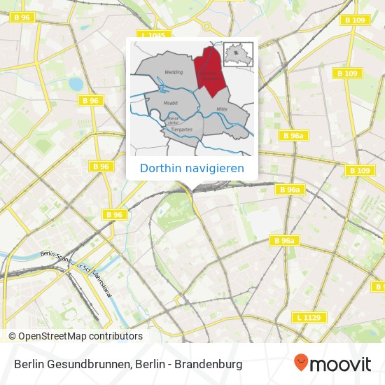 Berlin Gesundbrunnen Karte