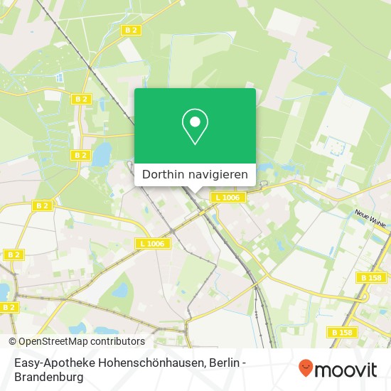 Easy-Apotheke Hohenschönhausen Karte