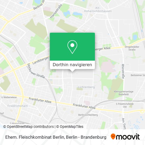 Ehem. Fleischkombinat Berlin Karte