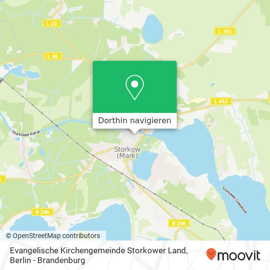 Evangelische Kirchengemeinde Storkower Land Karte