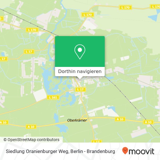 Siedlung Oranienburger Weg Karte