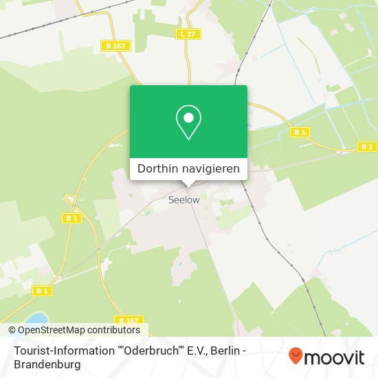 Tourist-Information ""Oderbruch"" E.V. Karte