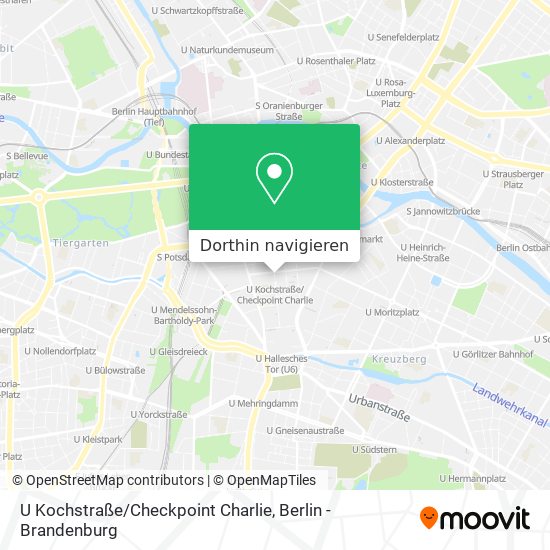 U Kochstraße / Checkpoint Charlie Karte