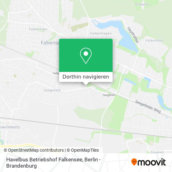 Havelbus Betriebshof Falkensee Karte
