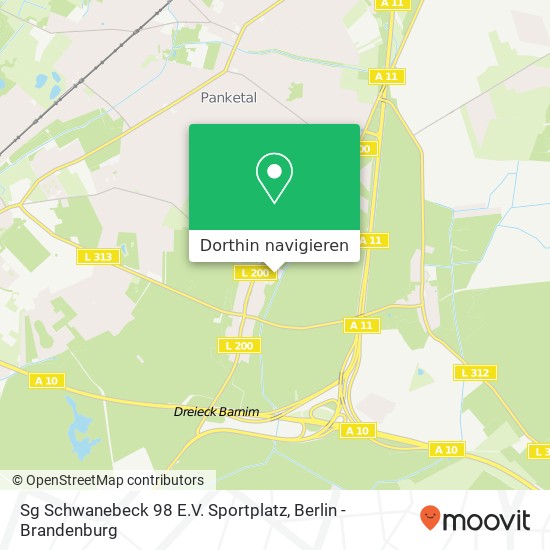 Sg Schwanebeck 98 E.V. Sportplatz Karte