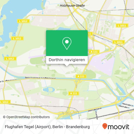Flughafen Tegel (Airport) Karte