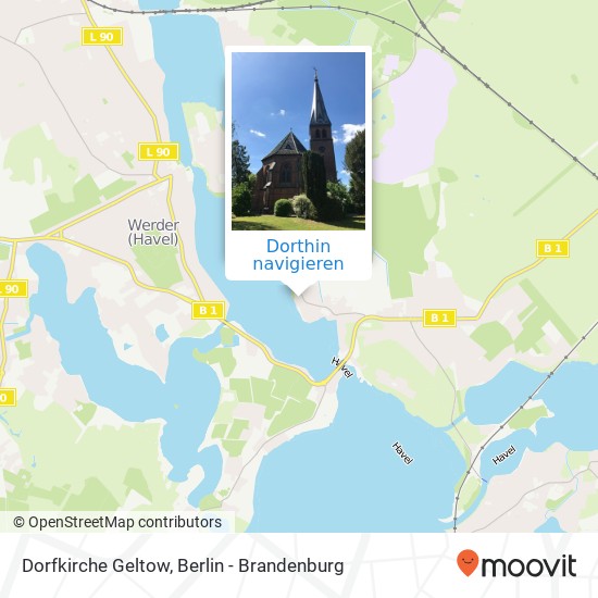 Dorfkirche Geltow Karte