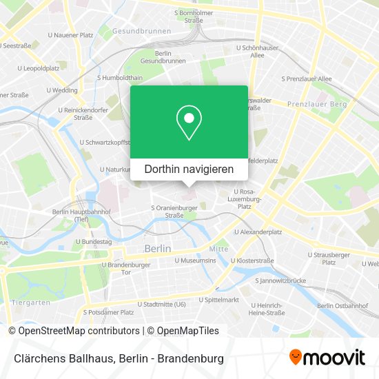 Clärchens Ballhaus Karte