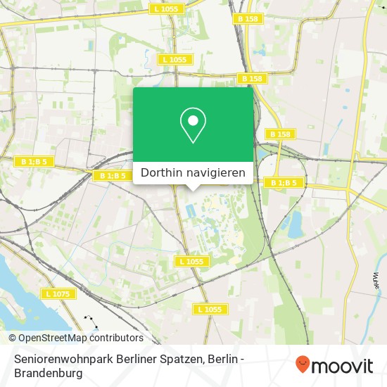 Seniorenwohnpark Berliner Spatzen Karte