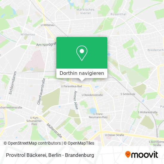 Provitrol Bäckerei Karte