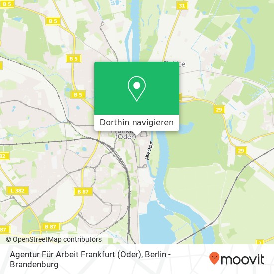 Agentur Für Arbeit Frankfurt (Oder) Karte