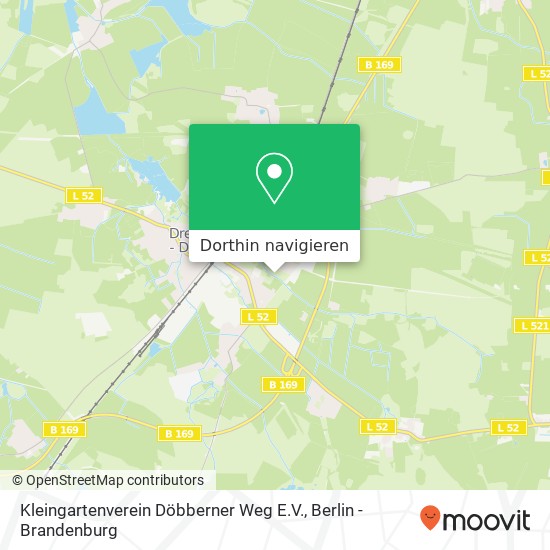 Kleingartenverein Döbberner Weg E.V. Karte