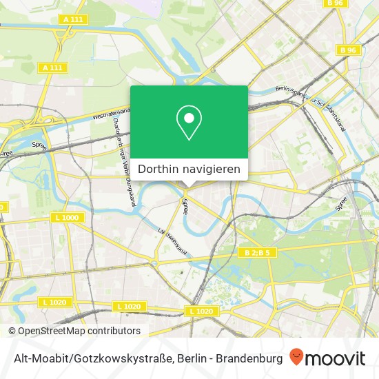 Alt-Moabit/Gotzkowskystraße Karte
