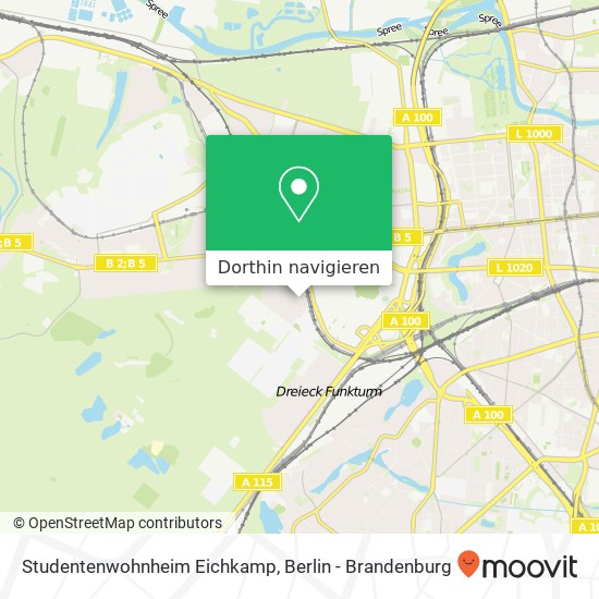 Studentenwohnheim Eichkamp Karte