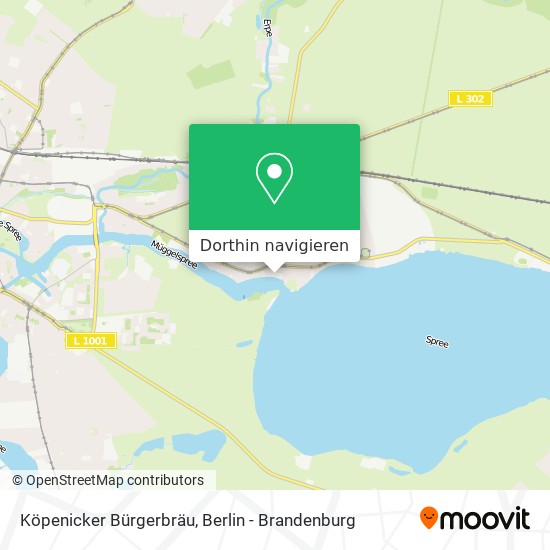 Köpenicker Bürgerbräu Karte