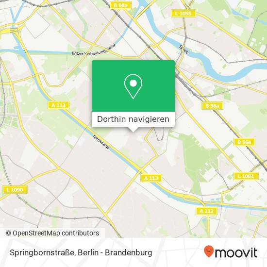 Springbornstraße Karte