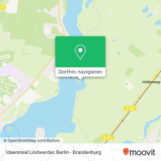 Ideeninsel Lindwerder Karte