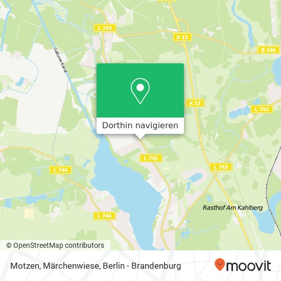 Motzen, Märchenwiese Karte