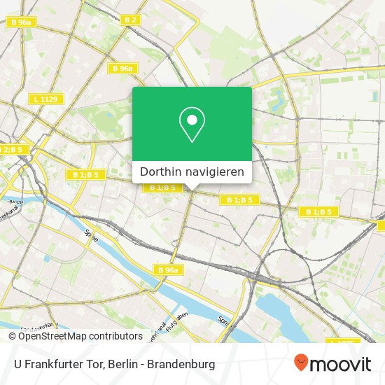 U Frankfurter Tor Karte