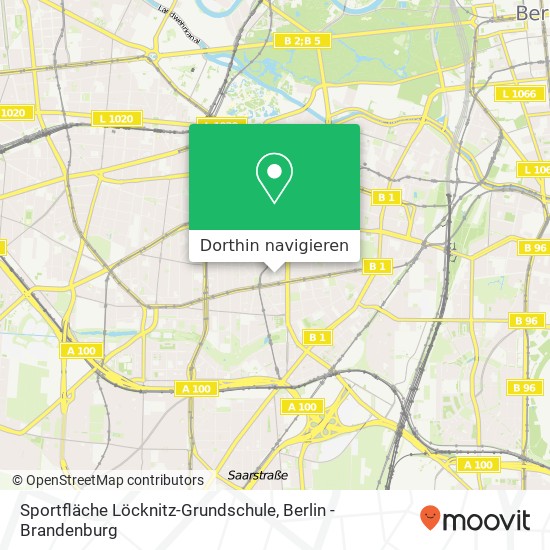 Sportfläche Löcknitz-Grundschule Karte