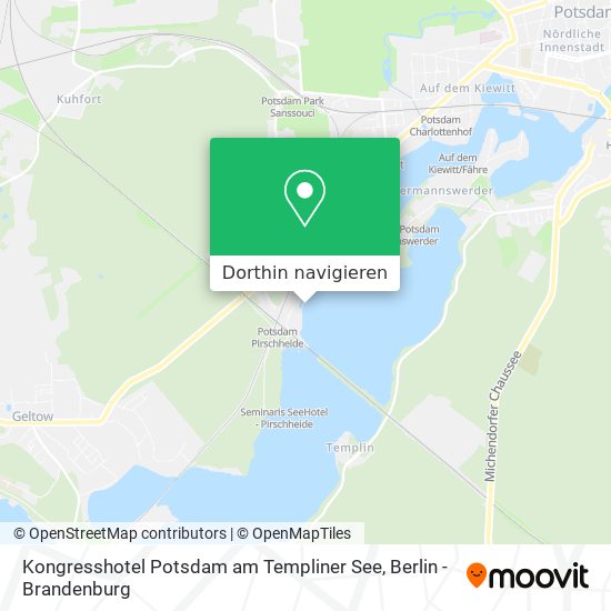 Kongresshotel Potsdam am Templiner See Karte
