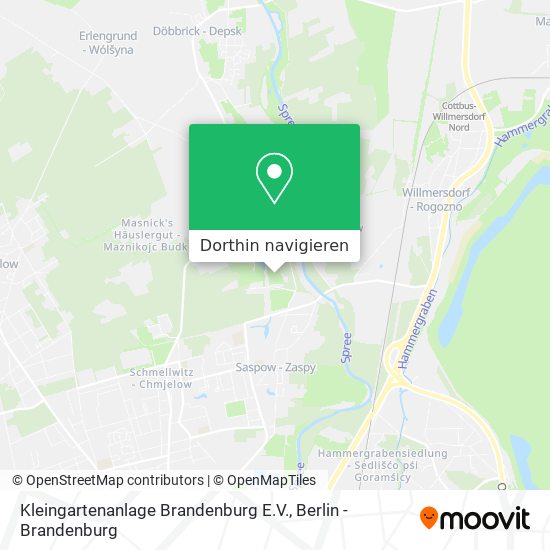 Kleingartenanlage Brandenburg E.V. Karte