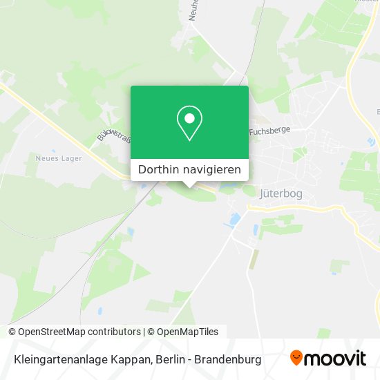 Kleingartenanlage Kappan Karte