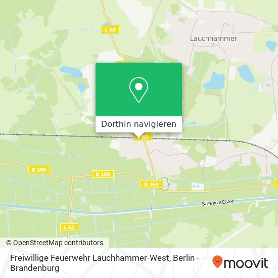 Freiwillige Feuerwehr Lauchhammer-West Karte