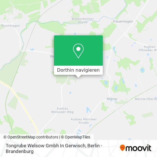 Tongrube Welsow Gmbh In Gerwisch Karte