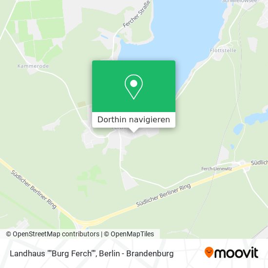 Landhaus ""Burg Ferch"" Karte