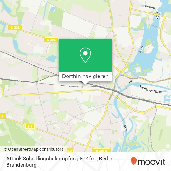 Attack Schädlingsbekämpfung E. Kfm. Karte
