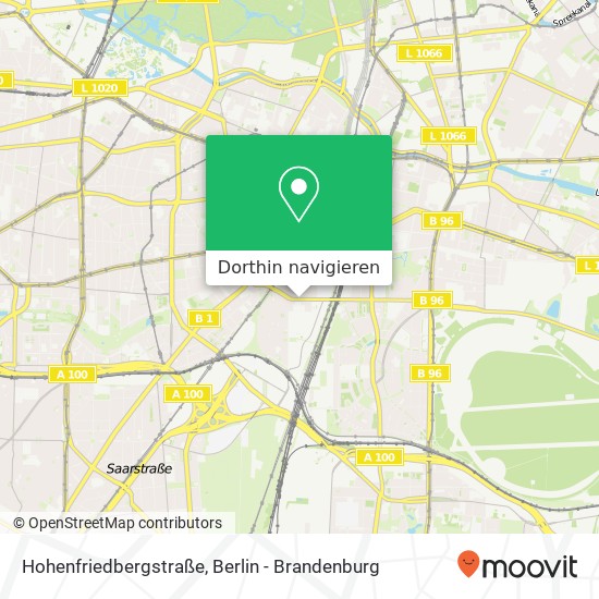 Hohenfriedbergstraße Karte