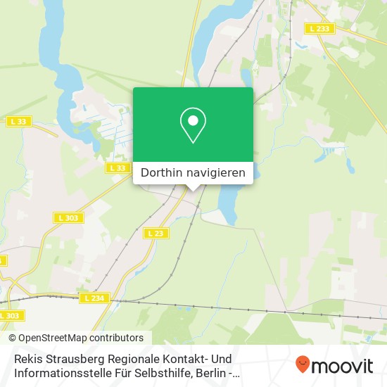 Rekis Strausberg Regionale Kontakt- Und Informationsstelle Für Selbsthilfe Karte