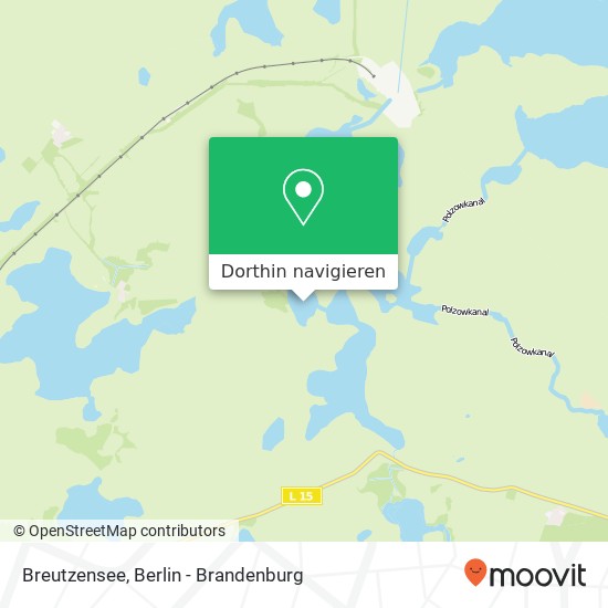 Breutzensee Karte