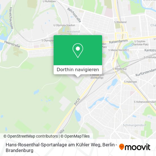 Hans-Rosenthal-Sportanlage am Kühler Weg Karte