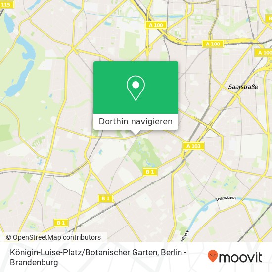 Königin-Luise-Platz / Botanischer Garten Karte