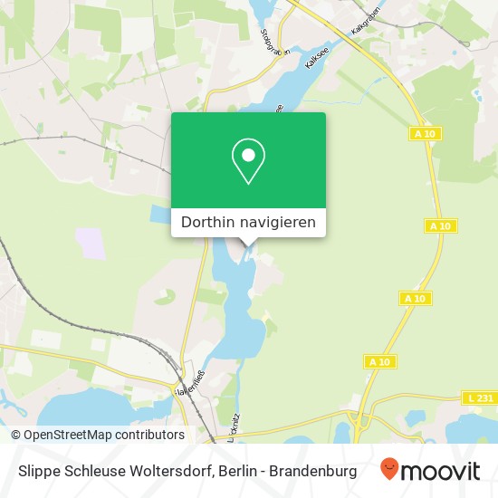 Slippe Schleuse Woltersdorf Karte