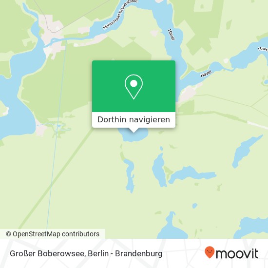 Großer Boberowsee Karte