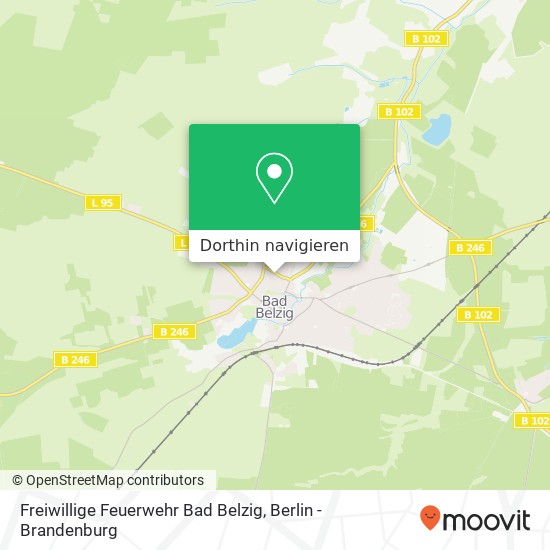 Freiwillige Feuerwehr Bad Belzig Karte