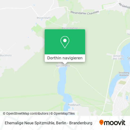 Ehemalige Neue Spitzmühle Karte