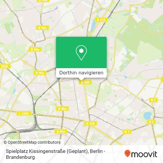 Spielplatz Kissingenstraße (Geplant) Karte