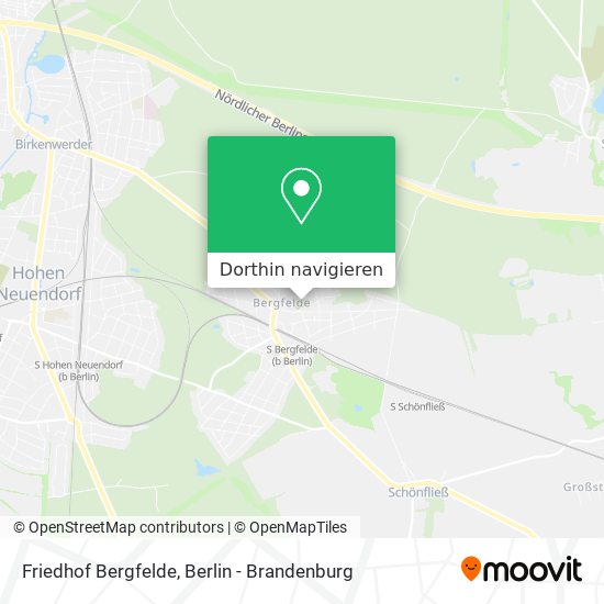 Friedhof Bergfelde Karte