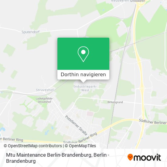 Mtu Maintenance Berlin-Brandenburg Karte