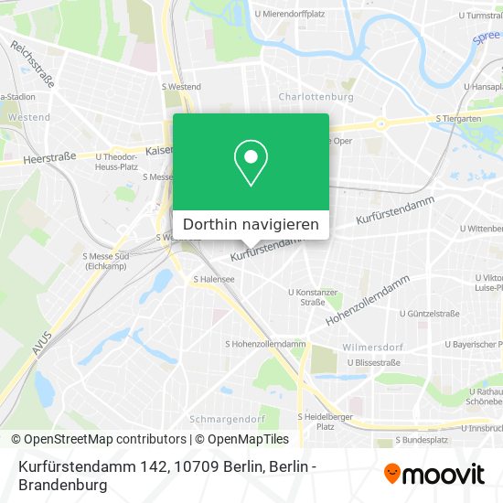 Kurfürstendamm 142, 10709 Berlin Karte