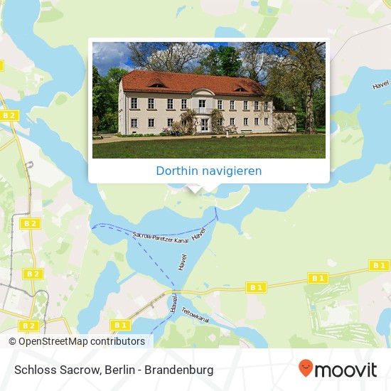 Schloss Sacrow Karte
