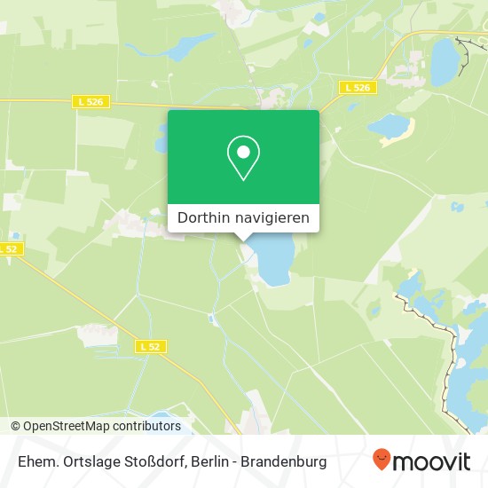 Ehem. Ortslage Stoßdorf Karte