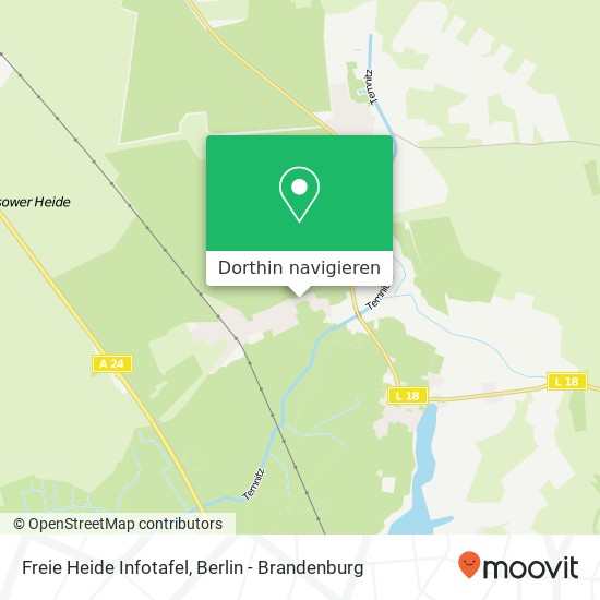 Freie Heide Infotafel Karte